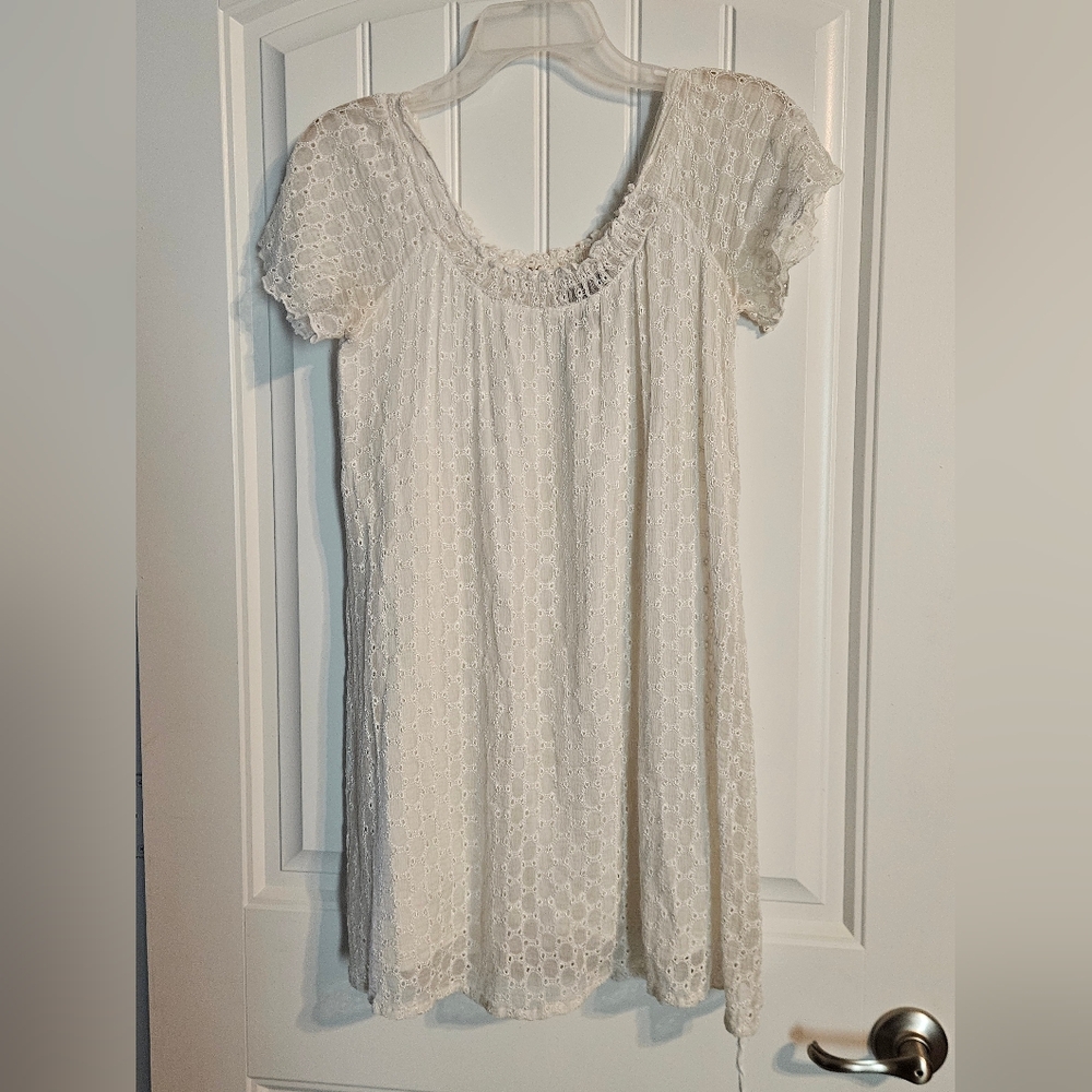 Y2K Flowing, Lightweight, VENUS White Lace Dress With Lining